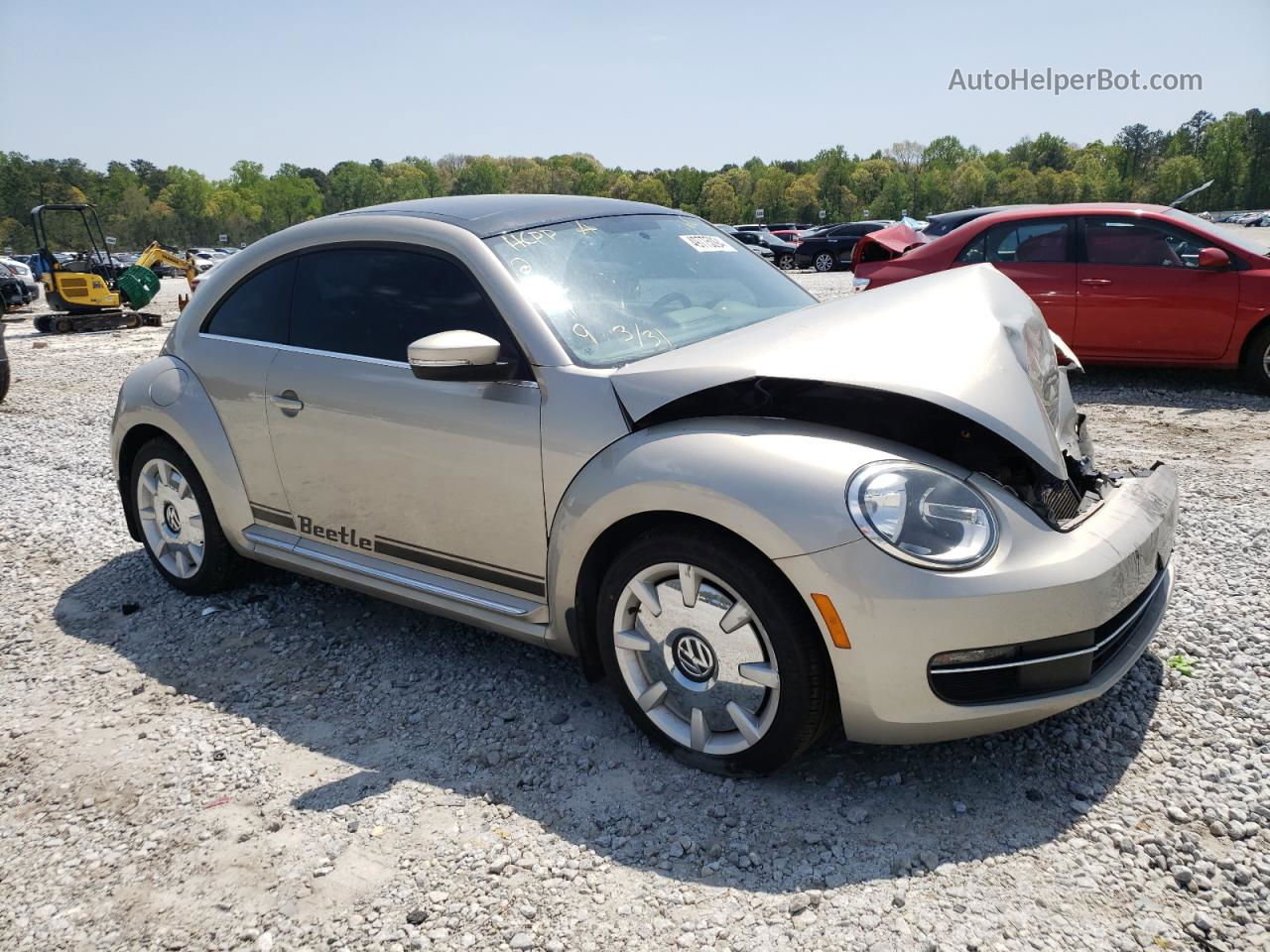 2014 Volkswagen Beetle  Желто-коричневый vin: 3VWJL7AT1EM612299