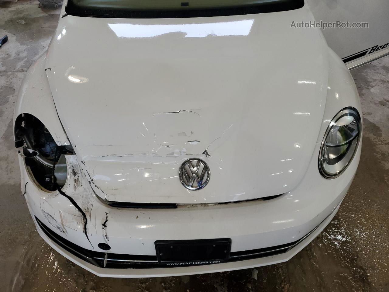 2014 Volkswagen Beetle  Белый vin: 3VWJL7AT3EM616323