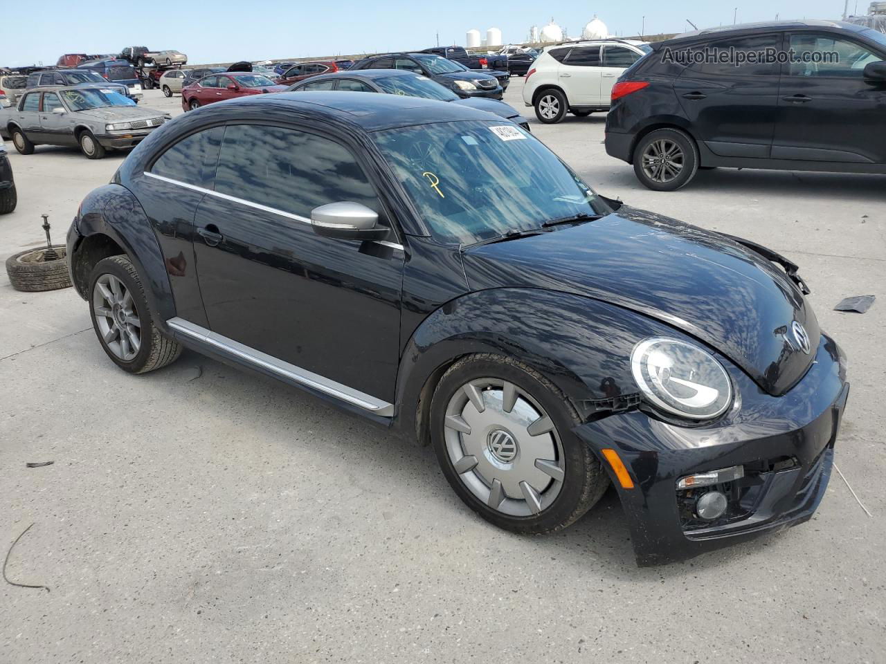 2014 Volkswagen Beetle  Black vin: 3VWJL7AT4EM656328