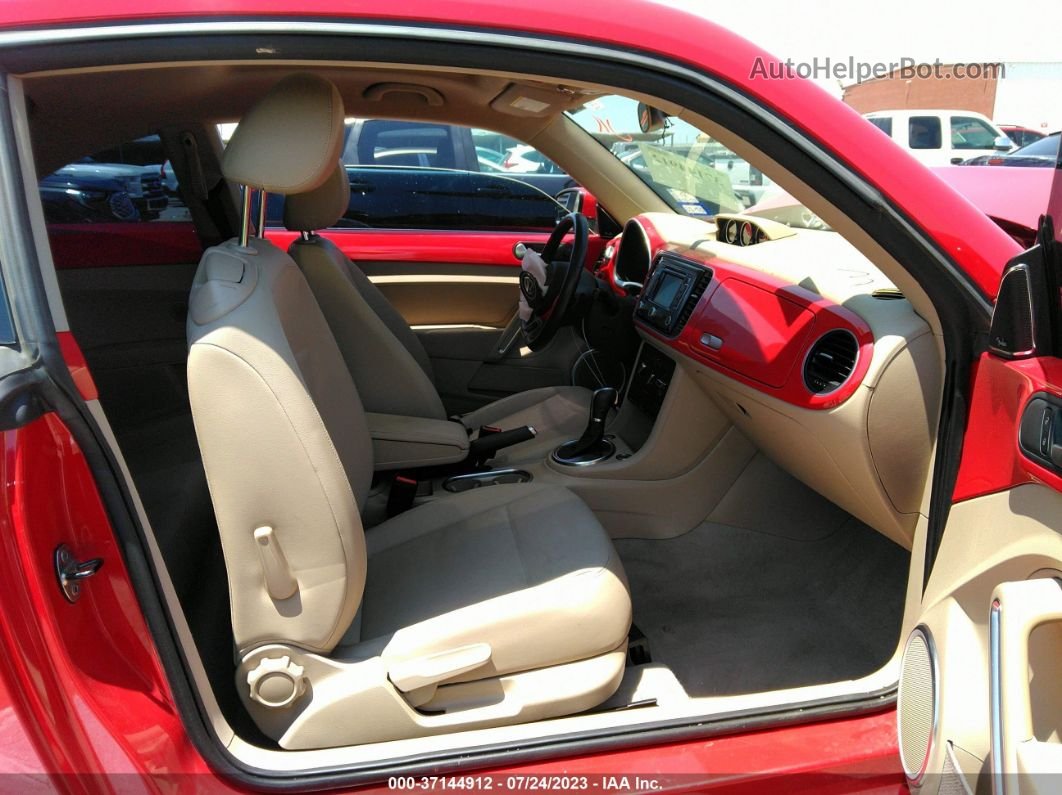2014 Volkswagen Beetle Coupe 2.0l Tdi W/sun/sound/nav Красный vin: 3VWJL7AT5EM632300