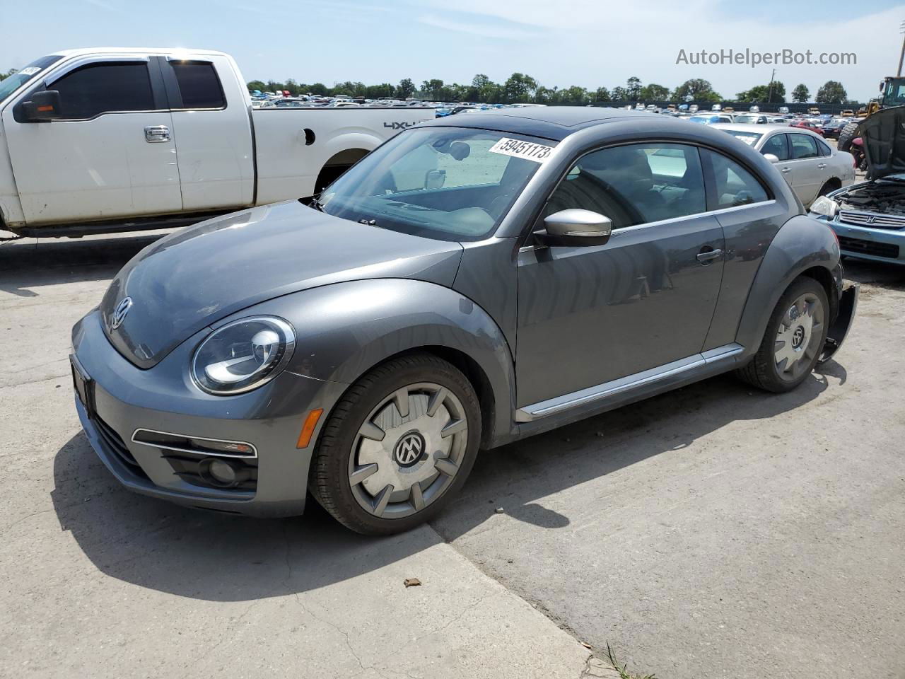 2014 Volkswagen Beetle  Gray vin: 3VWJL7AT5EM655088