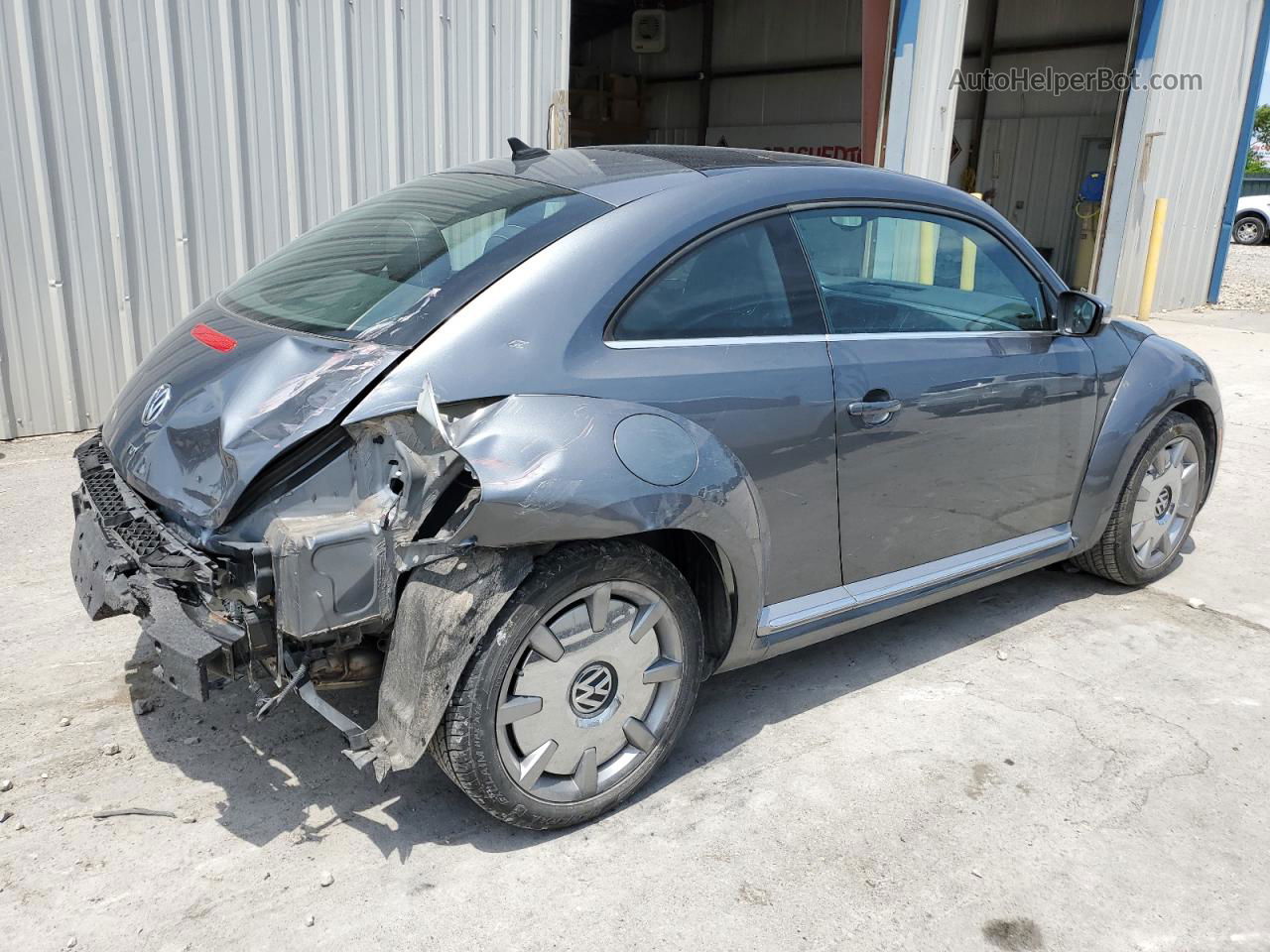 2014 Volkswagen Beetle  Gray vin: 3VWJL7AT5EM655088