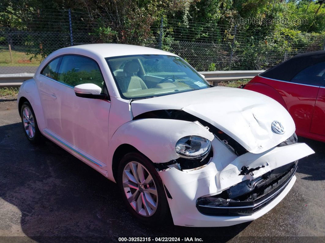 2014 Volkswagen Beetle 2.0l Tdi White vin: 3VWJL7AT8EM606774