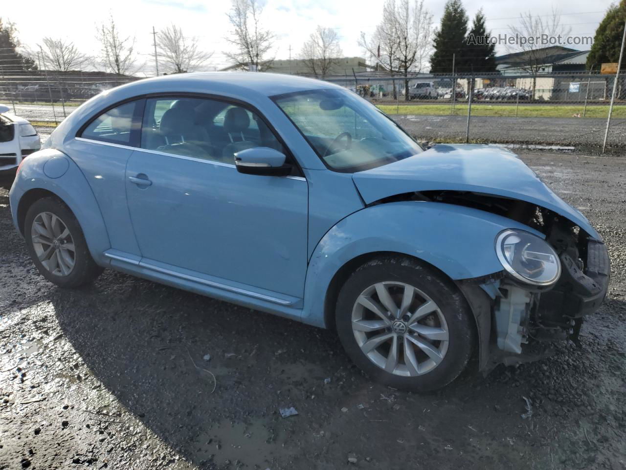 2014 Volkswagen Beetle  Синий vin: 3VWJL7AT8EM662763