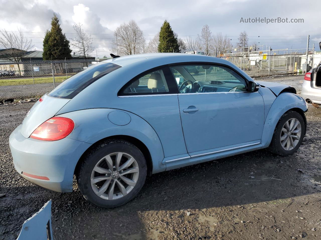 2014 Volkswagen Beetle  Синий vin: 3VWJL7AT8EM662763