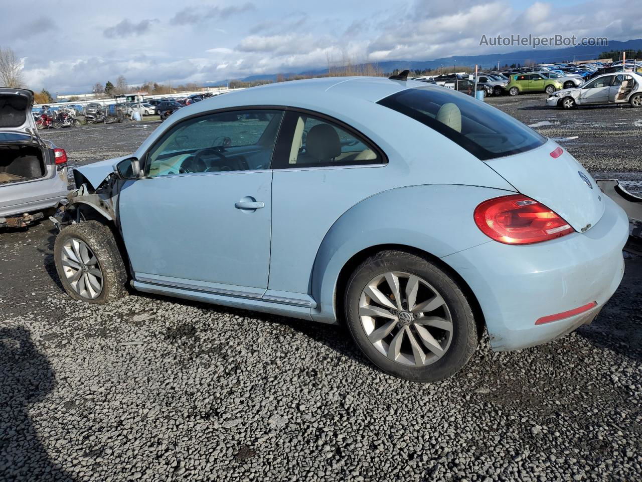 2014 Volkswagen Beetle  Синий vin: 3VWJL7AT8EM662763