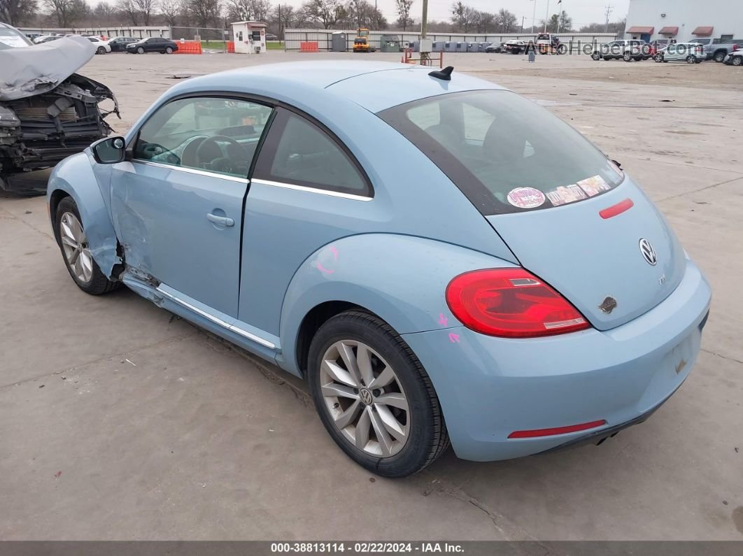 2014 Volkswagen Beetle 2.0l Tdi Light Blue vin: 3VWJL7ATXEM662621