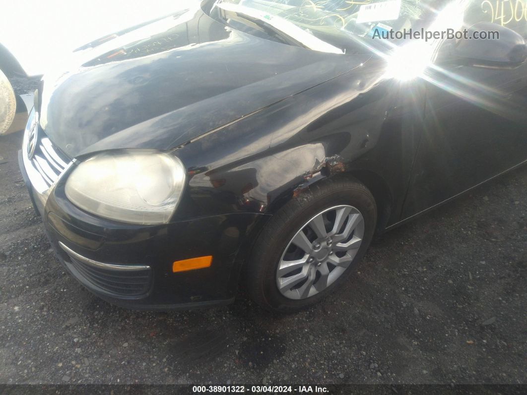 2009 Volkswagen Jetta S Black vin: 3VWJM71K09M091148