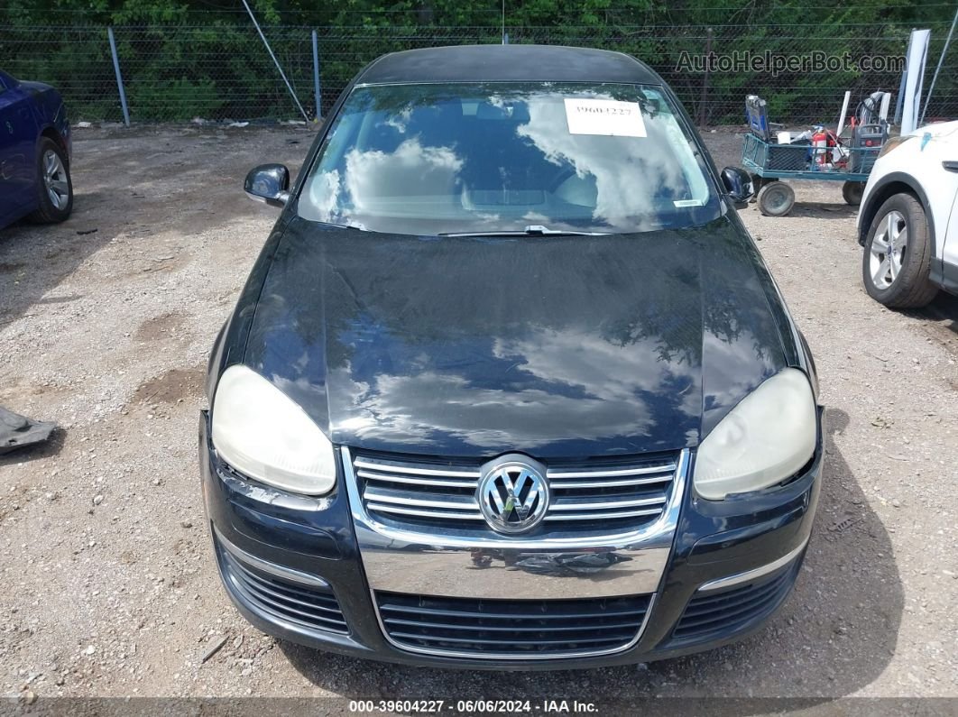 2009 Volkswagen Jetta S Black vin: 3VWJM71K09M132491