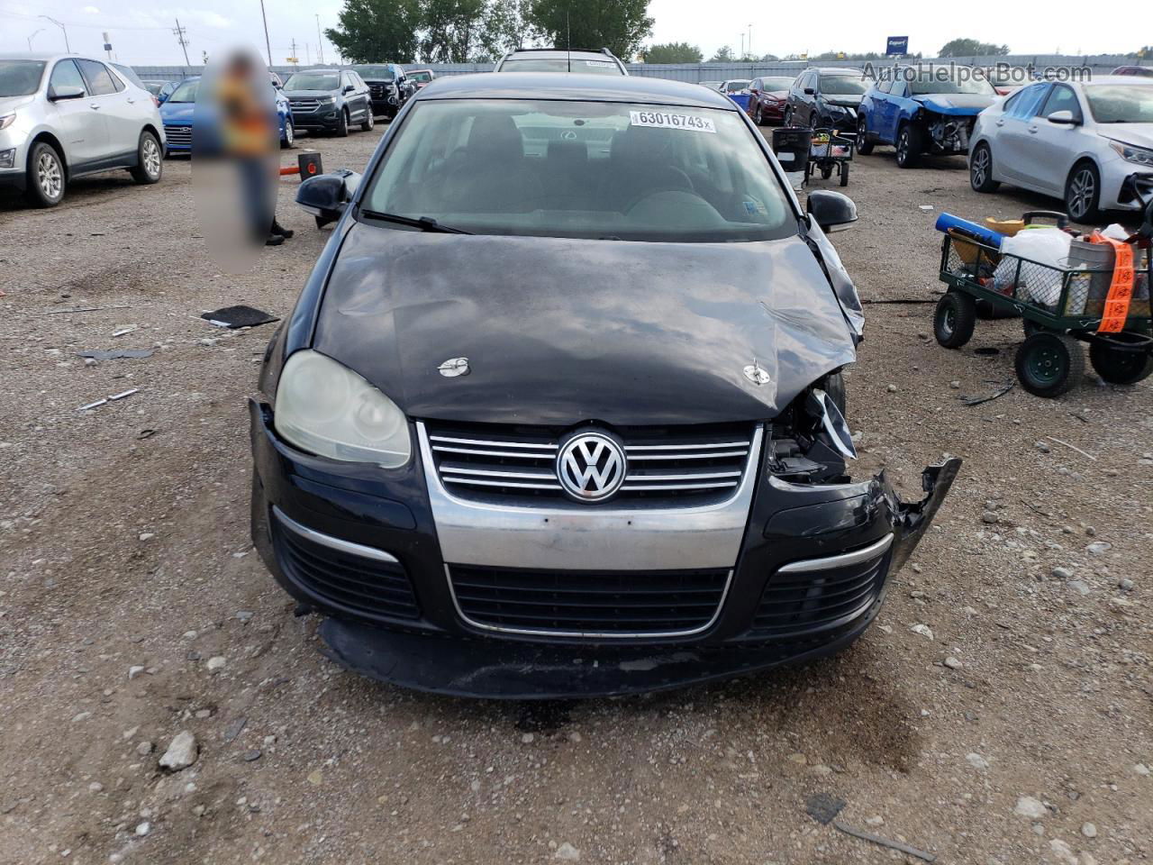 2009 Volkswagen Jetta S Черный vin: 3VWJM71K09M169041