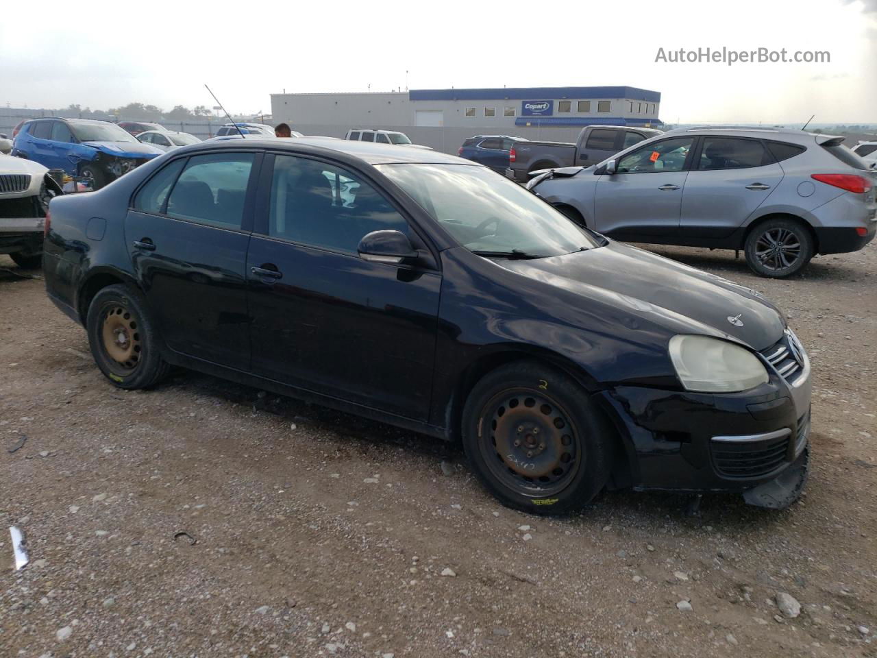 2009 Volkswagen Jetta S Черный vin: 3VWJM71K09M169041