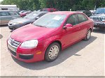 2009 Volkswagen Jetta S Красный vin: 3VWJM71K19M012179