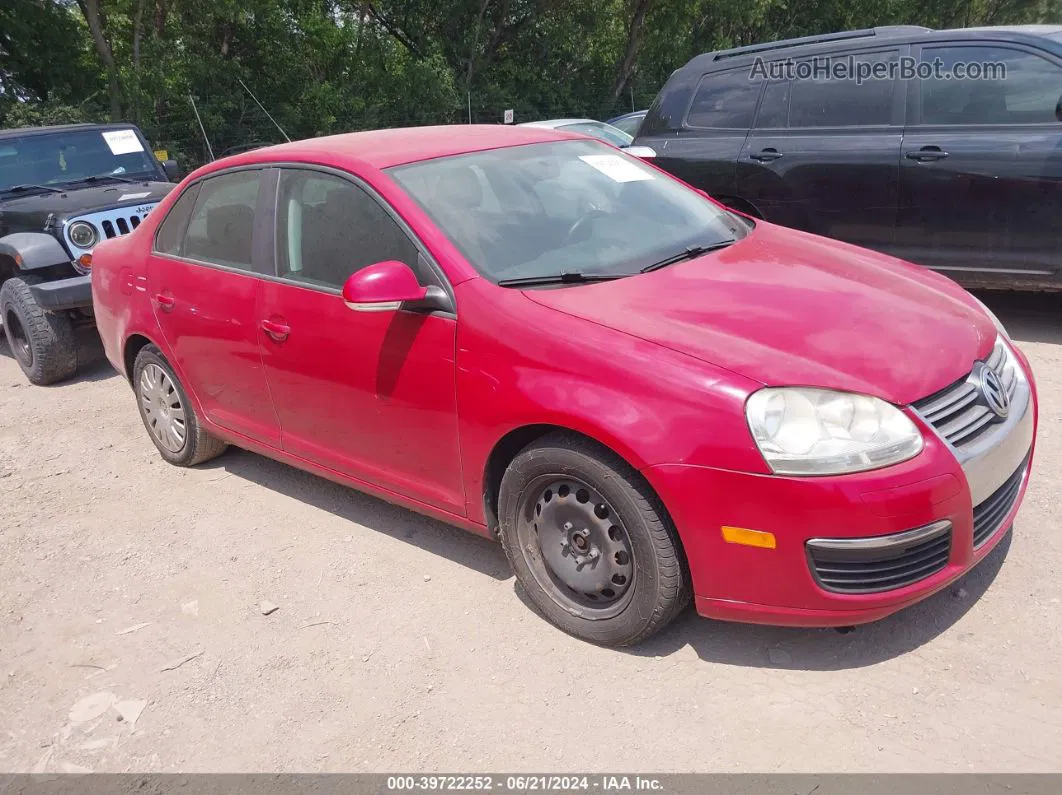 2009 Volkswagen Jetta S Red vin: 3VWJM71K19M012179