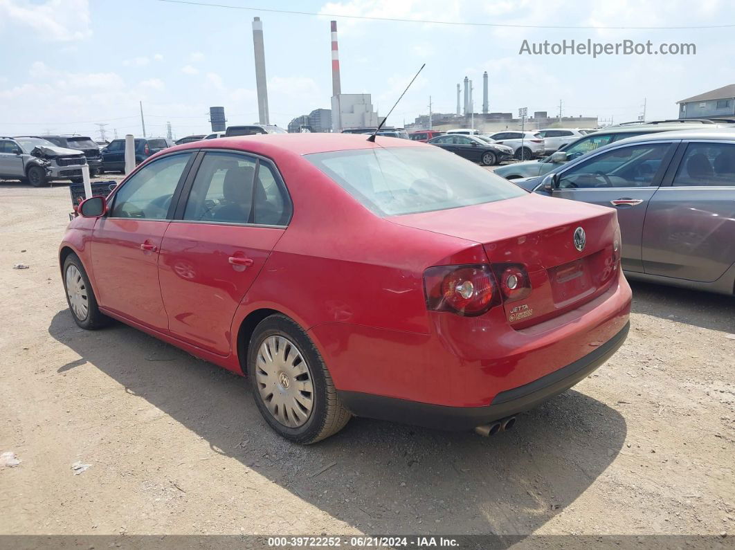 2009 Volkswagen Jetta S Red vin: 3VWJM71K19M012179