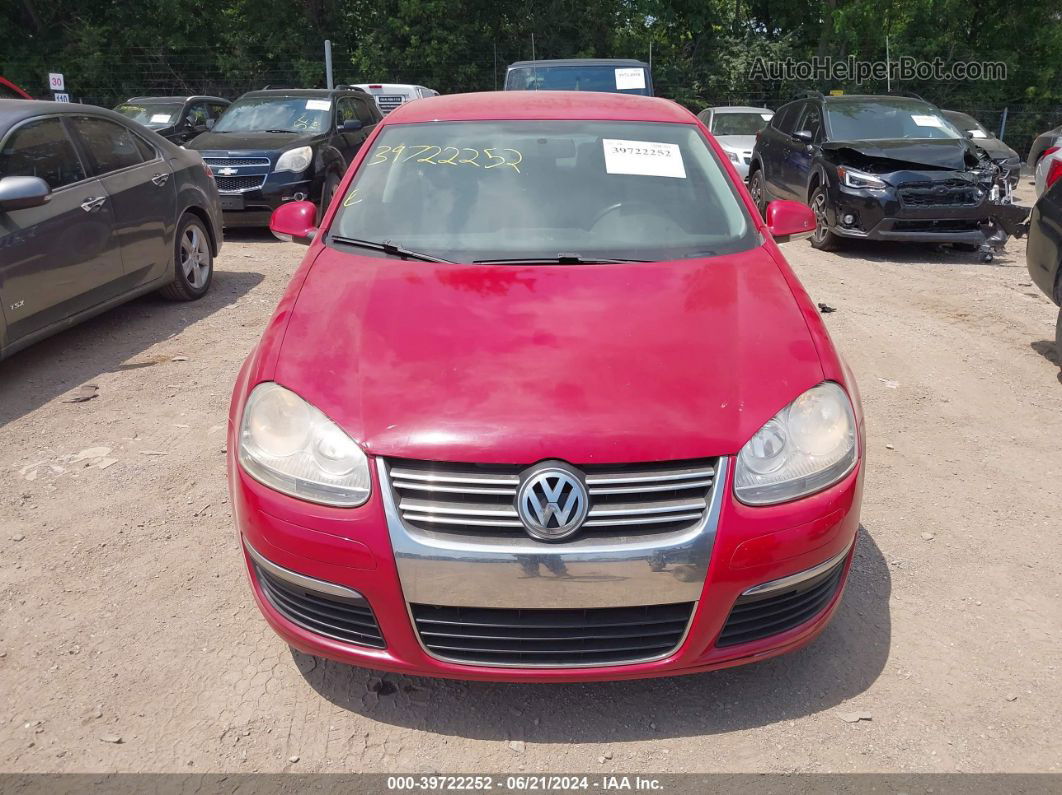 2009 Volkswagen Jetta S Red vin: 3VWJM71K19M012179