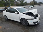 2009 Volkswagen Jetta S White vin: 3VWJM71K19M055985