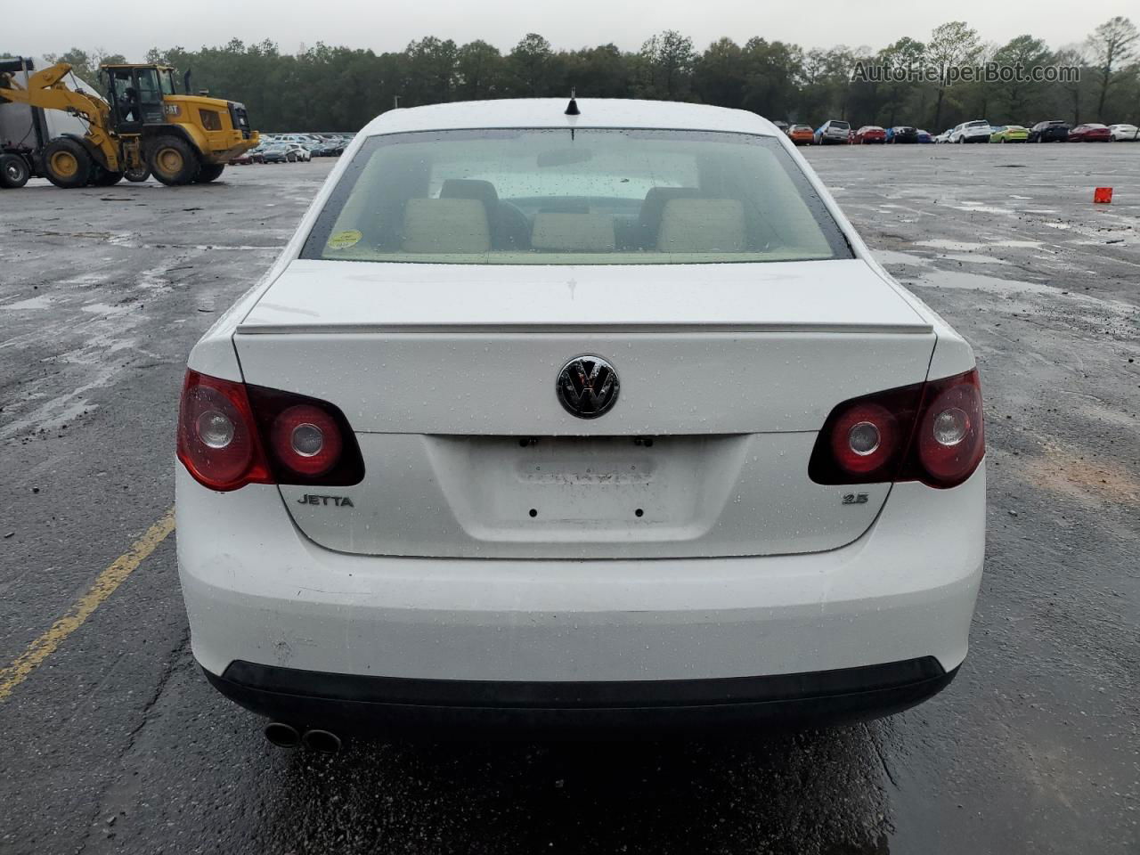 2009 Volkswagen Jetta S White vin: 3VWJM71K19M055985