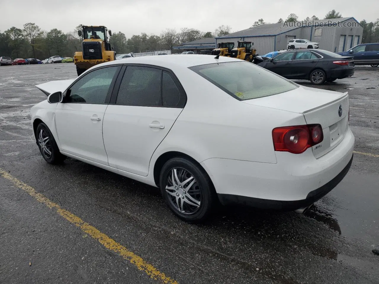 2009 Volkswagen Jetta S White vin: 3VWJM71K19M055985