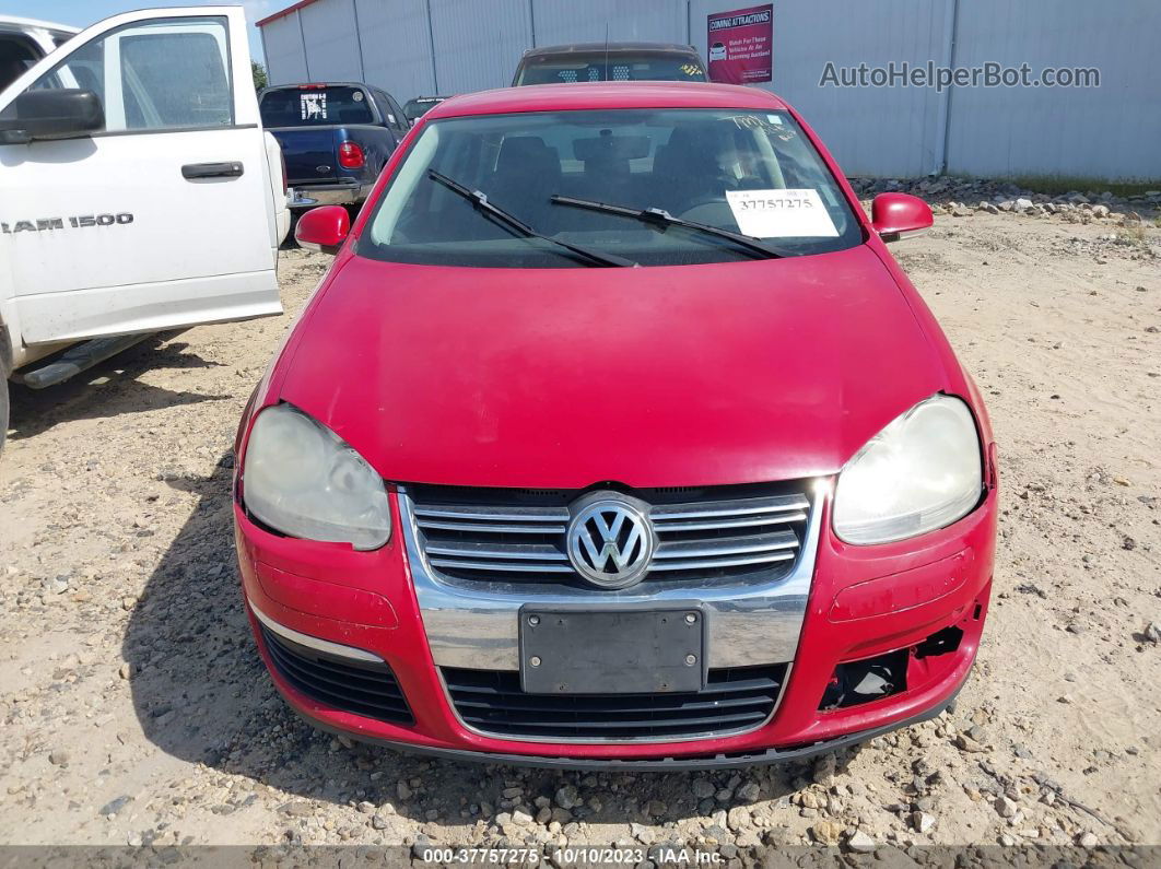 2009 Volkswagen Jetta S Red vin: 3VWJM71K19M091935