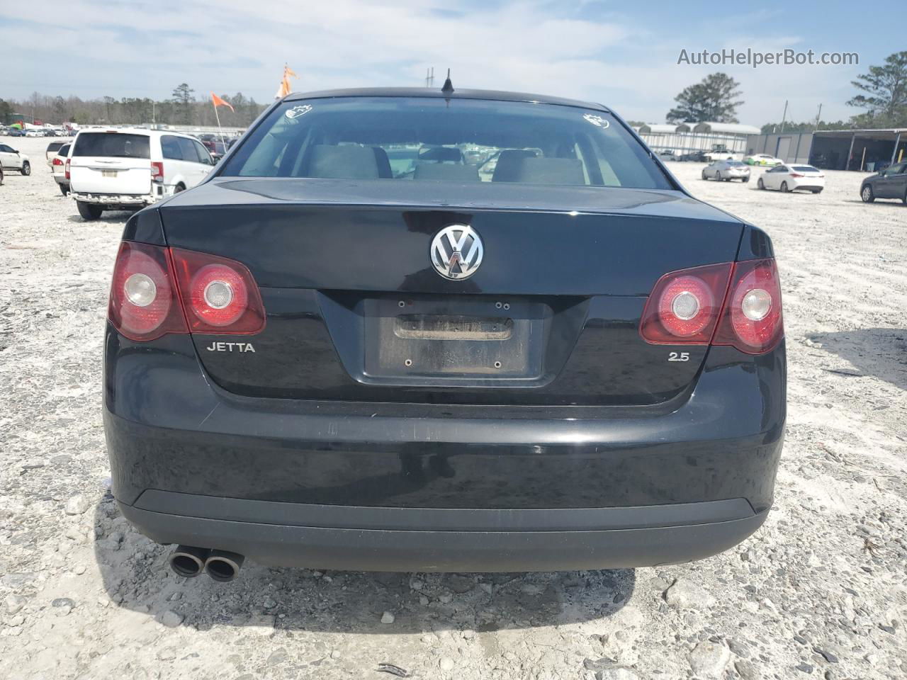 2009 Volkswagen Jetta S Black vin: 3VWJM71K29M097193