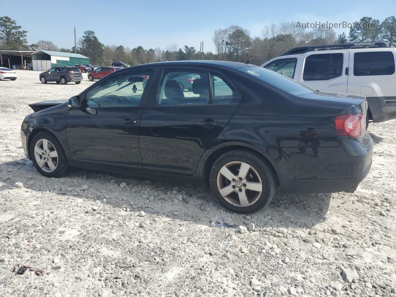 2009 Volkswagen Jetta S Black vin: 3VWJM71K29M097193