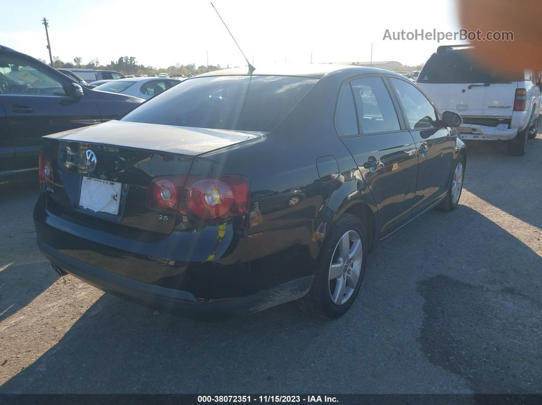 2009 Volkswagen Jetta S Black vin: 3VWJM71K29M138163