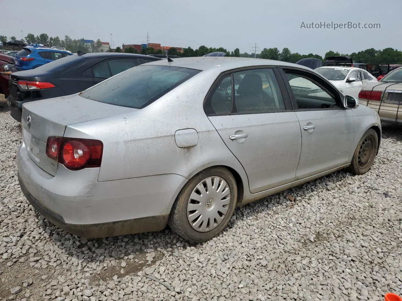 2009 Volkswagen Jetta S Серебряный vin: 3VWJM71K29M166478