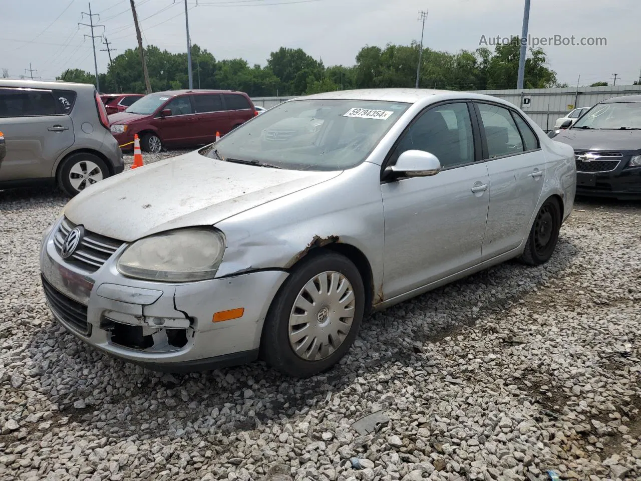 2009 Volkswagen Jetta S Silver vin: 3VWJM71K29M166478