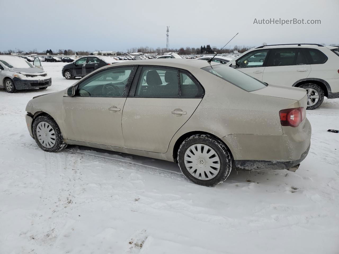 2009 Volkswagen Jetta S Бежевый vin: 3VWJM71K49M024665