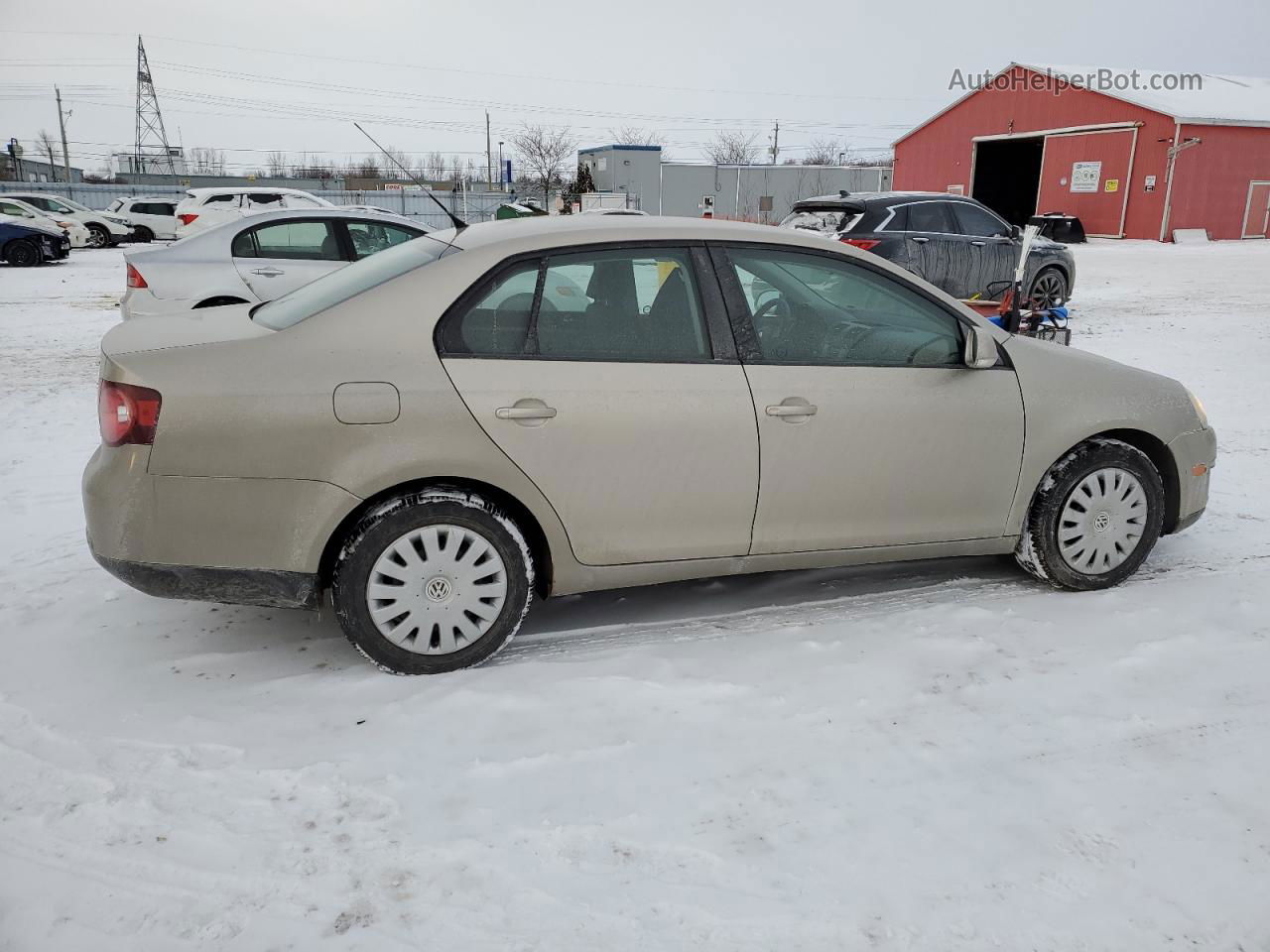 2009 Volkswagen Jetta S Beige vin: 3VWJM71K49M024665