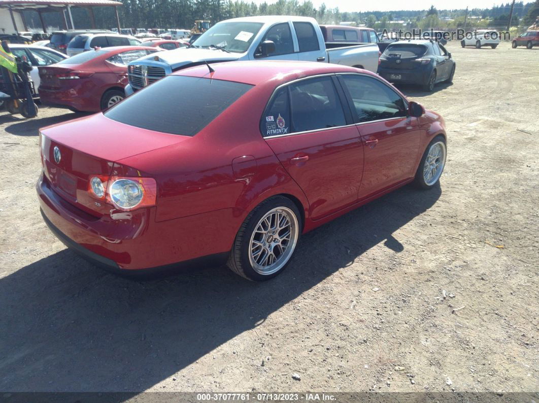 2009 Volkswagen Jetta Sedan S Красный vin: 3VWJM71K49M082937