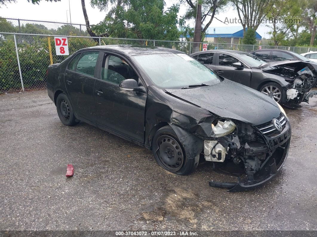 2009 Volkswagen Jetta Sedan S Black vin: 3VWJM71K59M031415