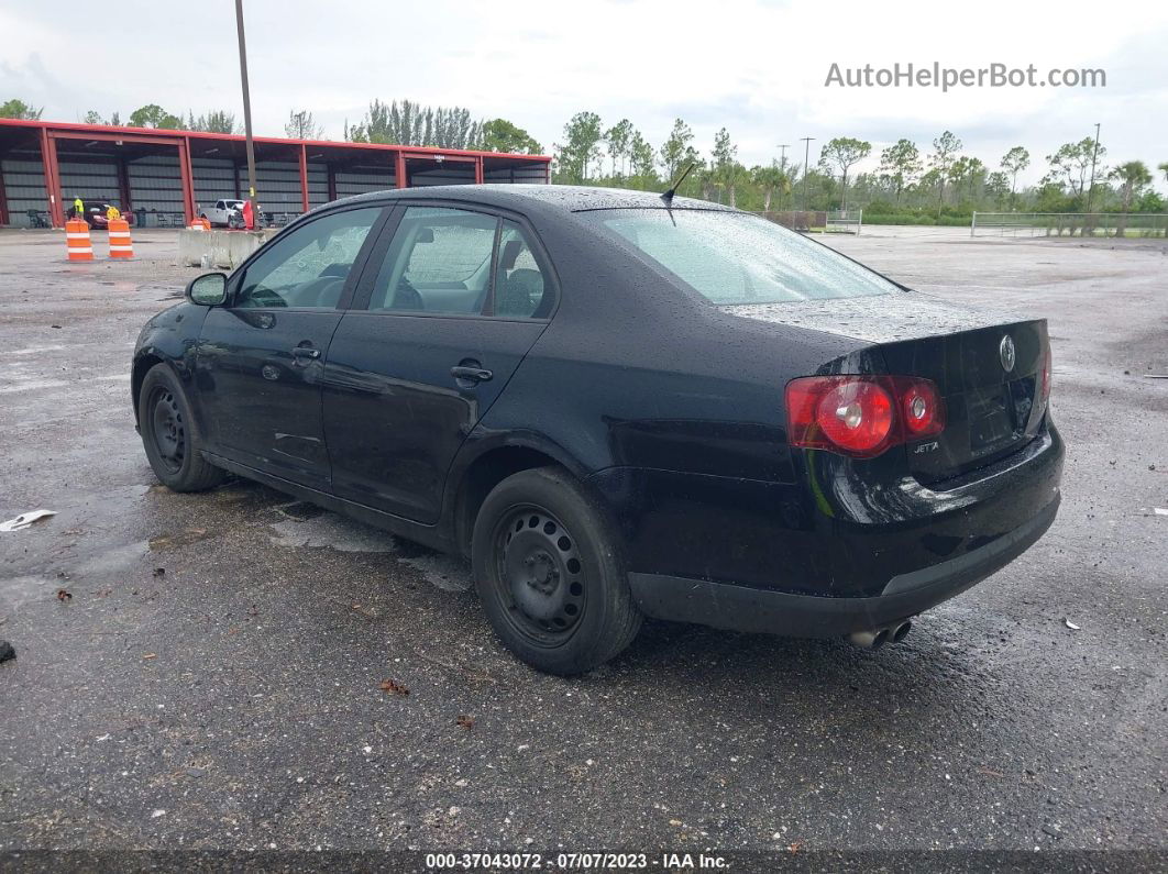 2009 Volkswagen Jetta Sedan S Black vin: 3VWJM71K59M031415