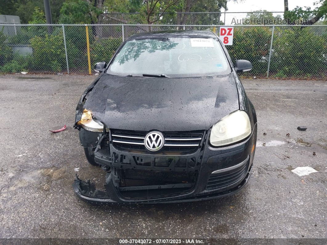 2009 Volkswagen Jetta Sedan S Black vin: 3VWJM71K59M031415