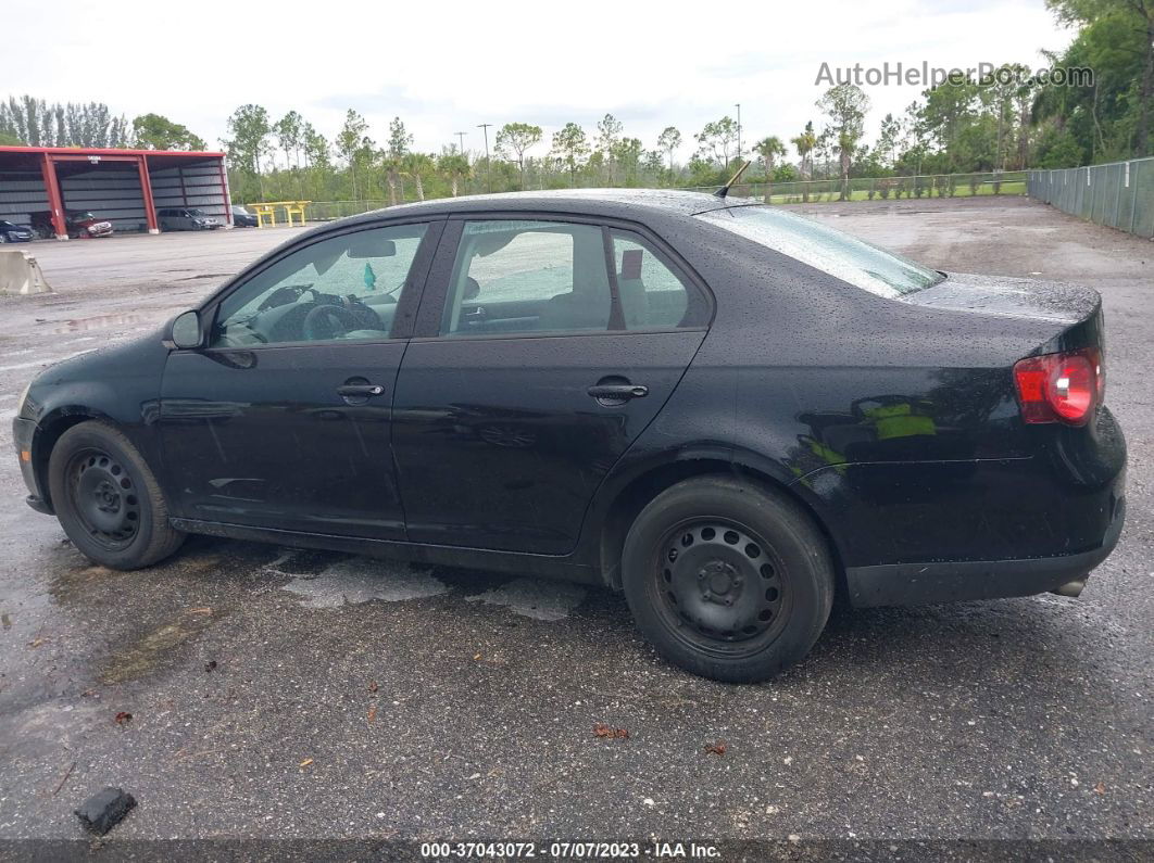 2009 Volkswagen Jetta Sedan S Черный vin: 3VWJM71K59M031415