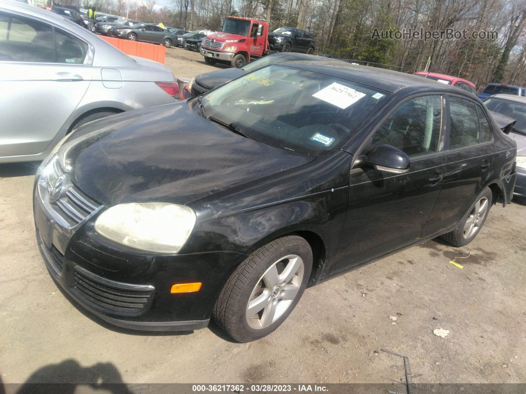 2009 Volkswagen Jetta Sedan S Black vin: 3VWJM71K69M018477