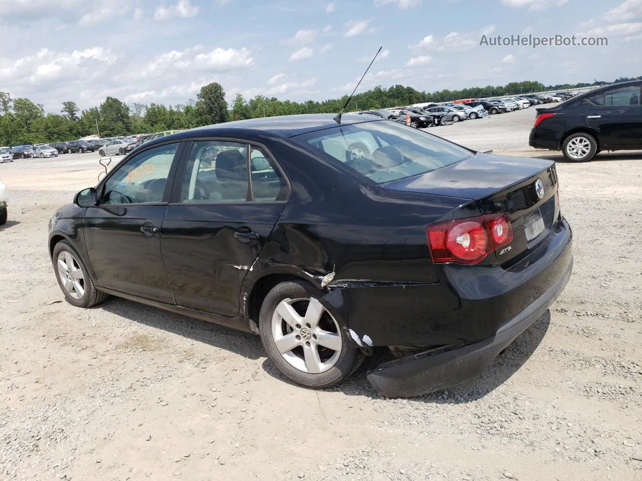 2009 Volkswagen Jetta S Черный vin: 3VWJM71K69M098251