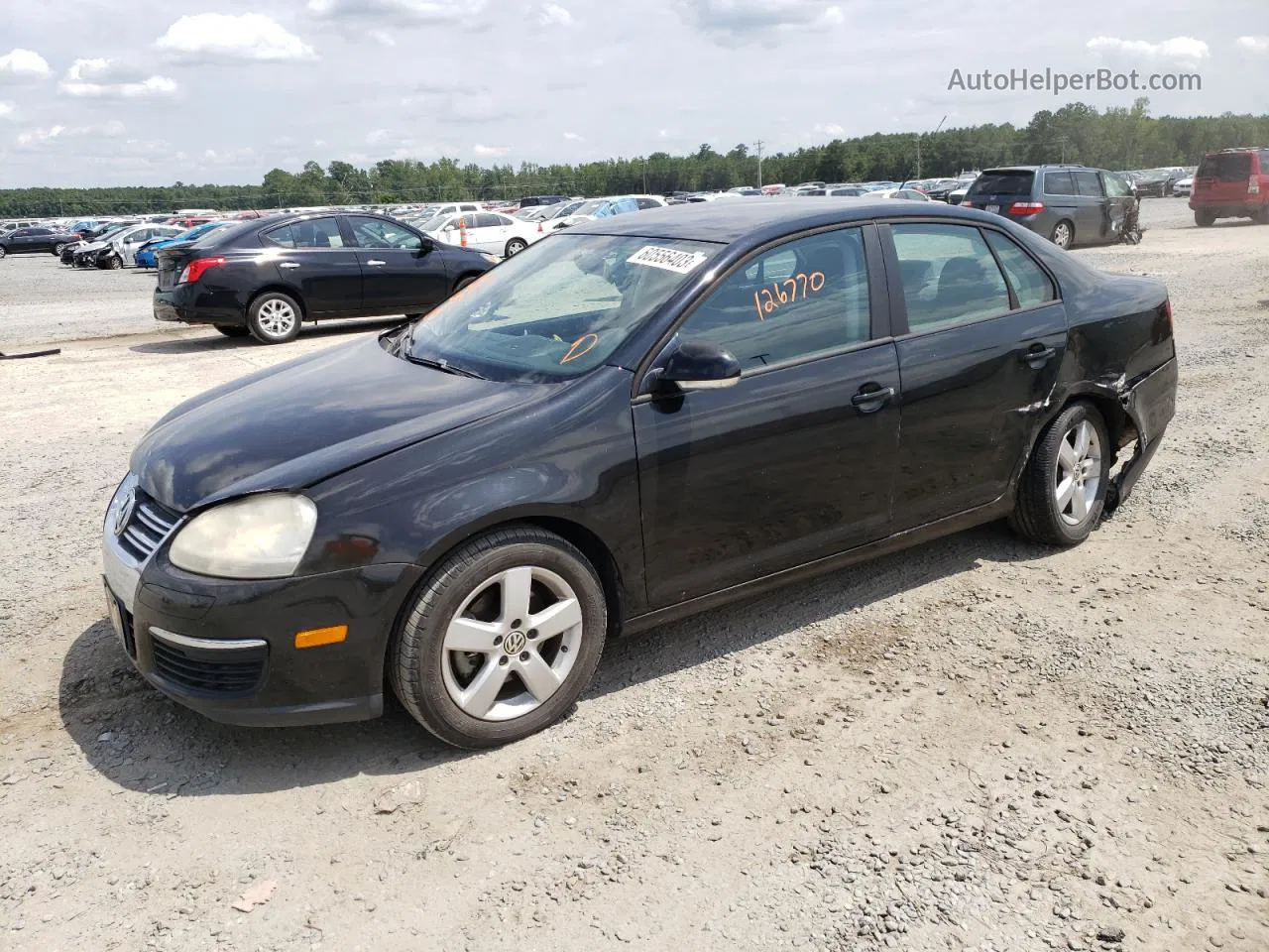 2009 Volkswagen Jetta S Black vin: 3VWJM71K69M098251