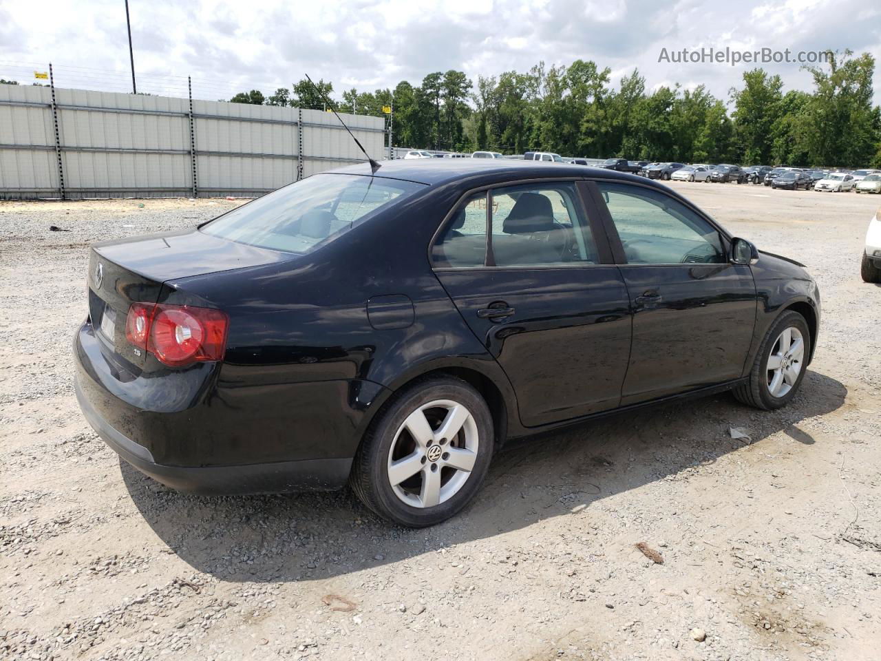 2009 Volkswagen Jetta S Black vin: 3VWJM71K69M098251