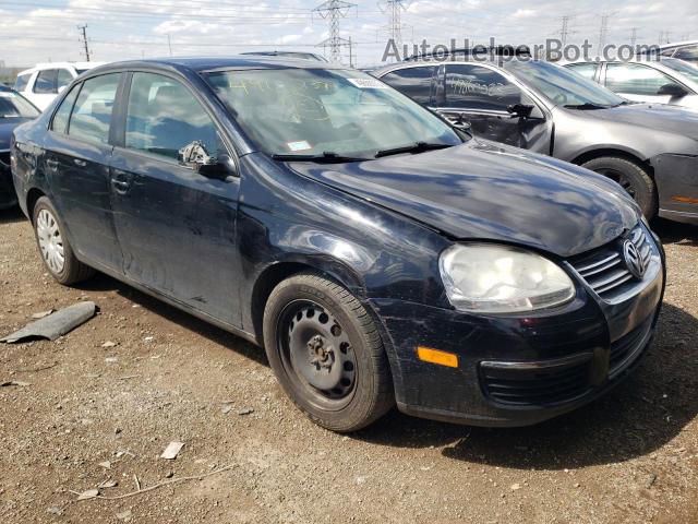 2009 Volkswagen Jetta S Black vin: 3VWJM71K79M175743