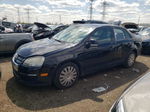 2009 Volkswagen Jetta S Black vin: 3VWJM71K79M175743