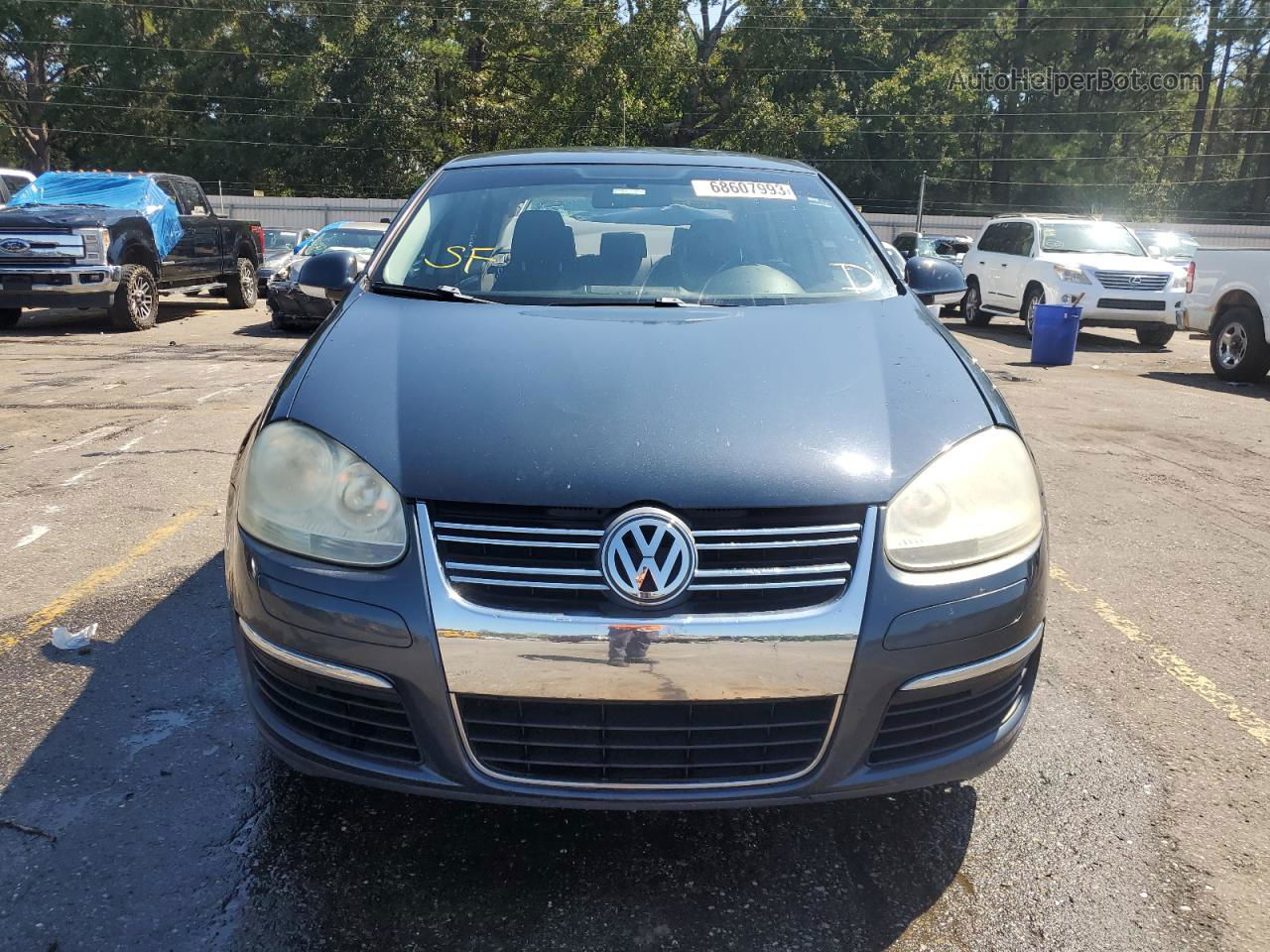 2009 Volkswagen Jetta S Синий vin: 3VWJM71K89M012356