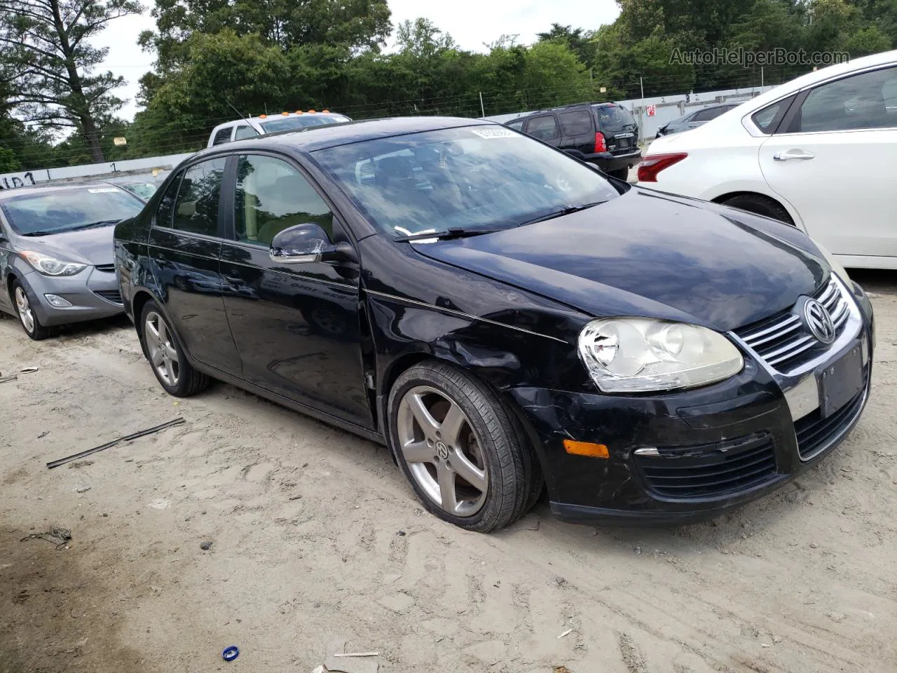 2009 Volkswagen Jetta S Black vin: 3VWJM71K89M086599