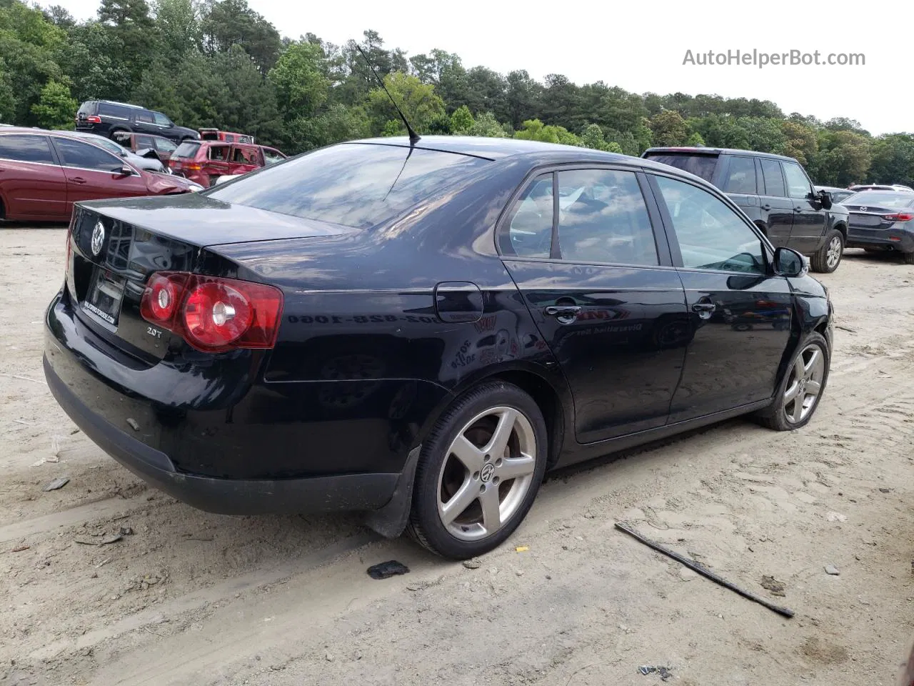 2009 Volkswagen Jetta S Black vin: 3VWJM71K89M086599