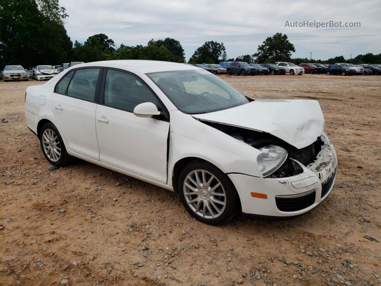 2009 Volkswagen Jetta S White vin: 3VWJM71K89M097845