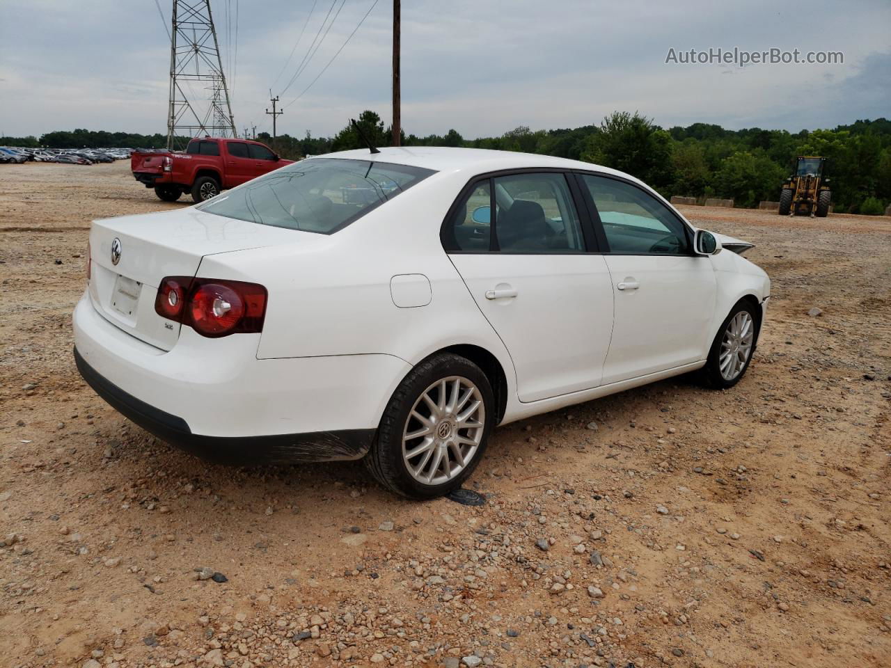 2009 Volkswagen Jetta S White vin: 3VWJM71K89M097845