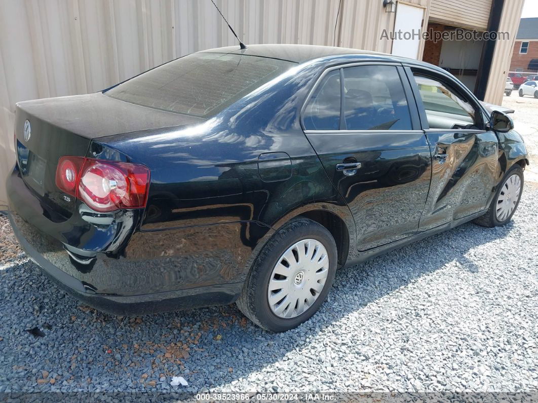 2009 Volkswagen Jetta S Black vin: 3VWJM71K89M130875