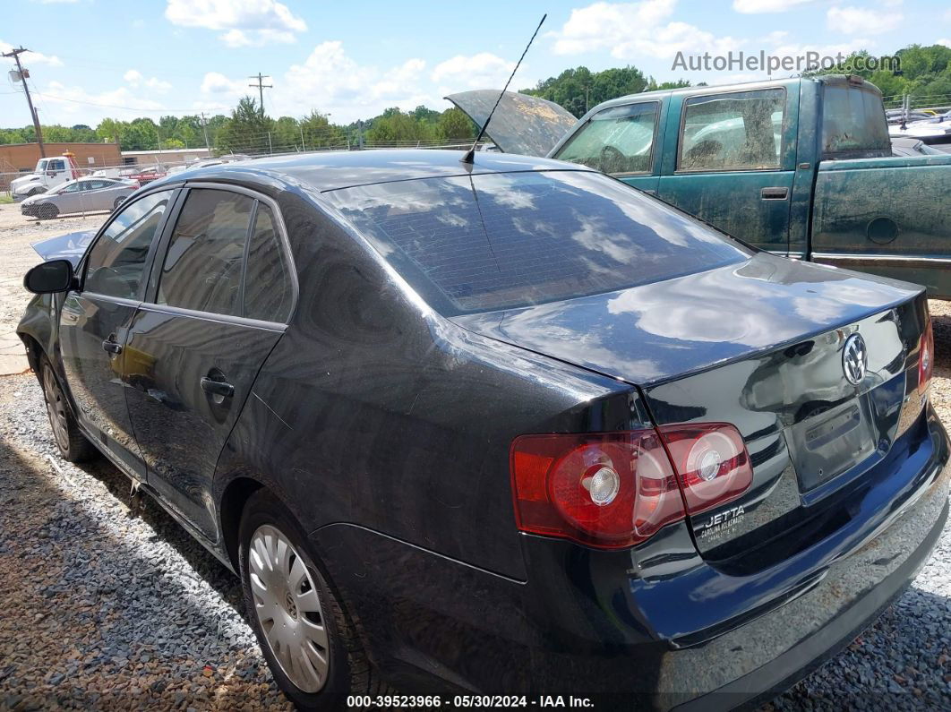 2009 Volkswagen Jetta S Black vin: 3VWJM71K89M130875