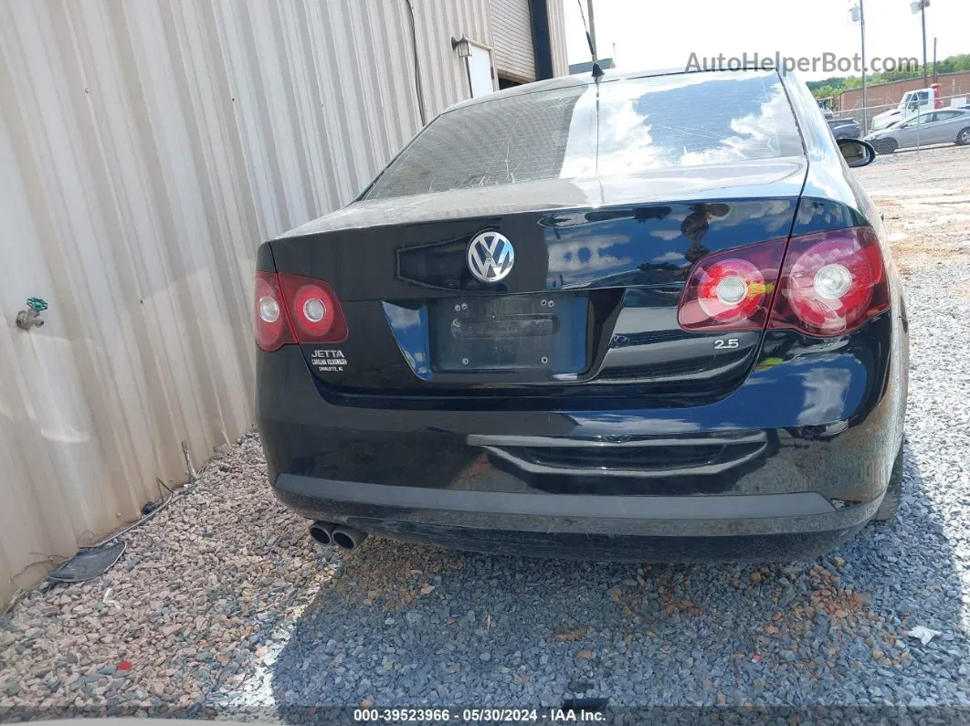 2009 Volkswagen Jetta S Black vin: 3VWJM71K89M130875