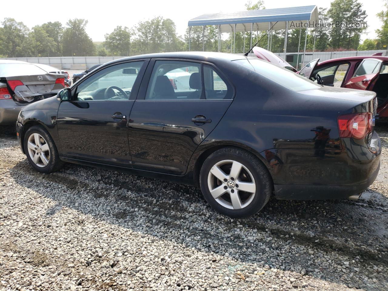 2009 Volkswagen Jetta S Black vin: 3VWJM71K99M096610